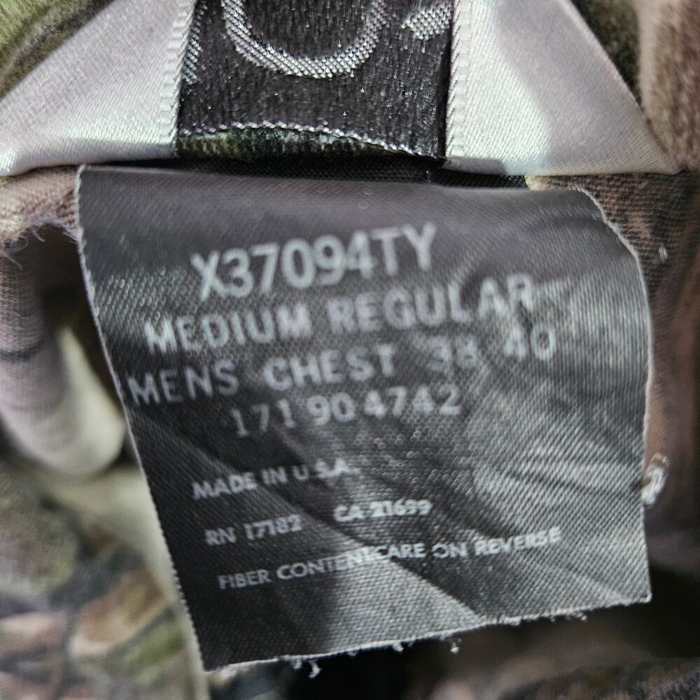 10X Camo Hunting Jacket Mens M 38-40 Full Zip Collared - Picture 3 of 6